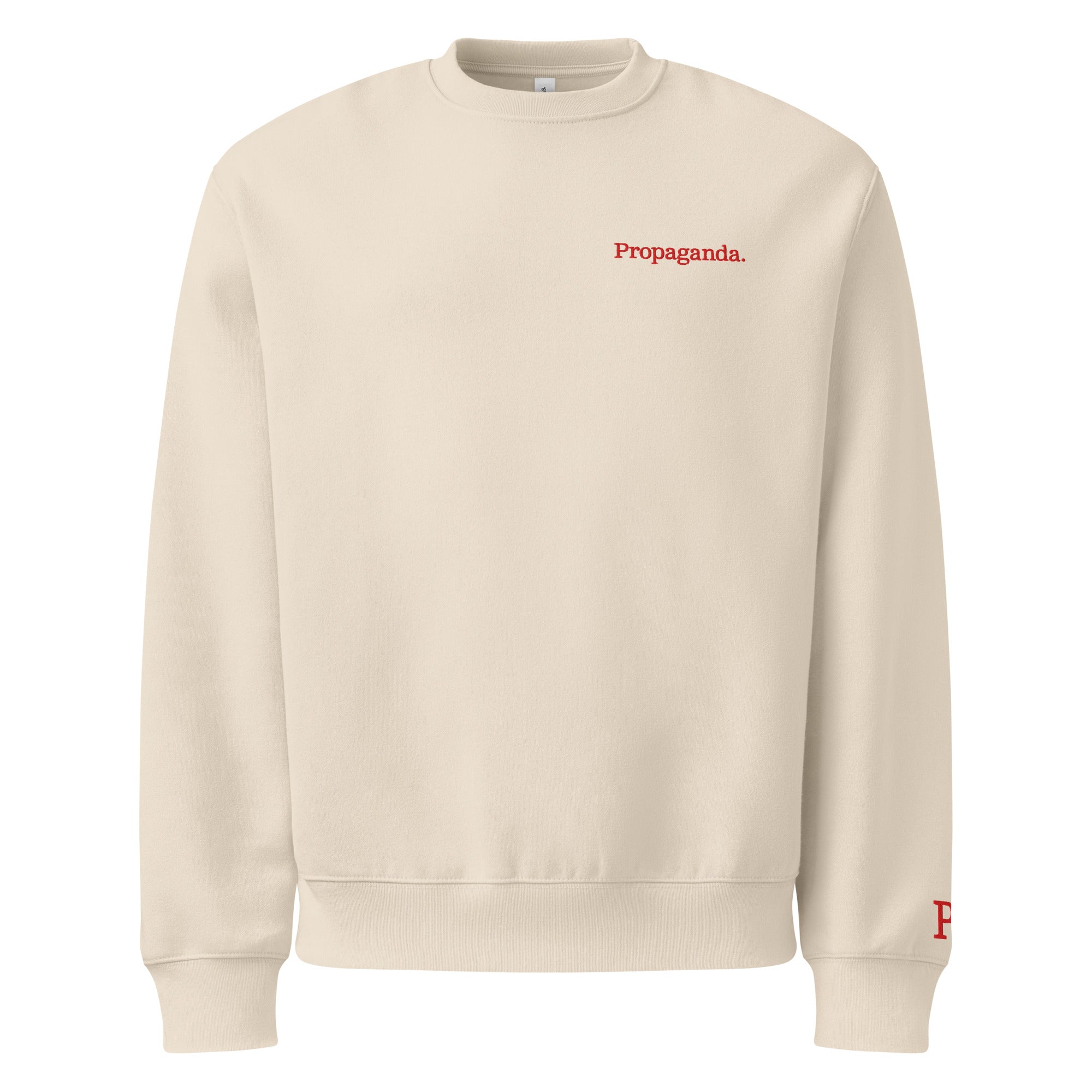 The Red Word Oversized Fleece Unisex Sweatshirt – Propaganda Created